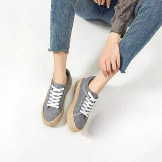 Grey Platform Shoes