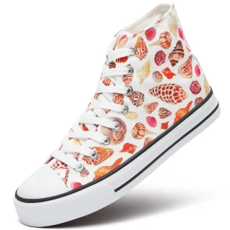 Colorful Sea Snails Canvas Shoes